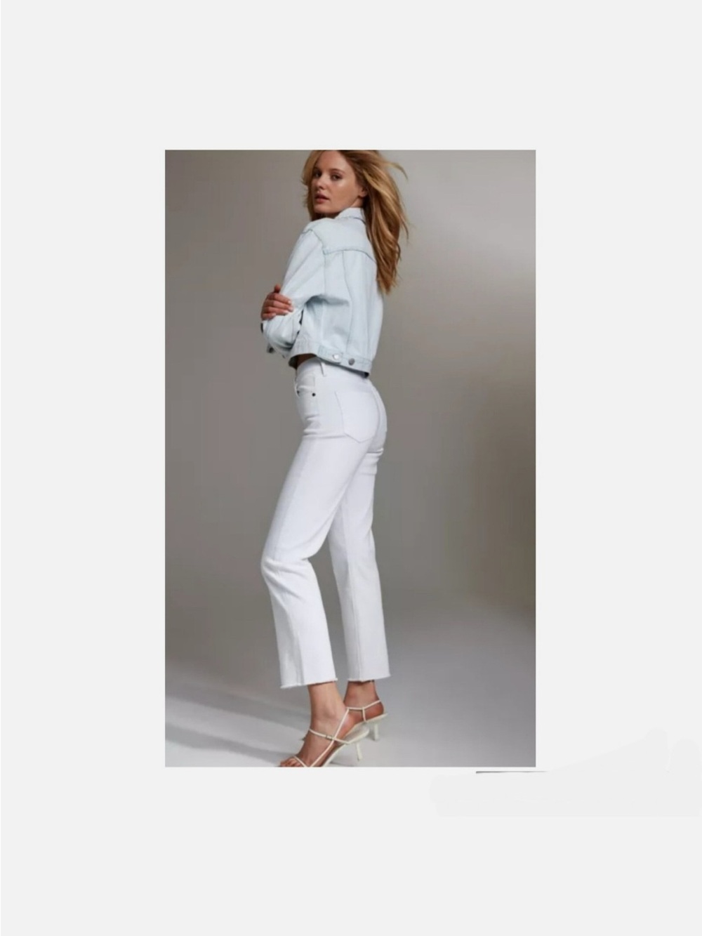 ⚪️Denim Forum Arlo High-Rise Straight White Women’s Jeans⚪️ - Picture 2 of 7